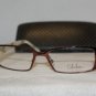 Brand New Cole Haan Shiny Brick Eyeglasses: Mod. 918 53-17 & Case