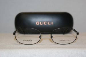 Brand New Gucci Black Eyeglasses: Mod. 1636 & Case