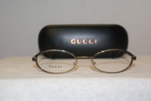 Brand New Gucci Gold Eyeglasses: Mod. 1649 & Case