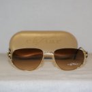 Brand New Caviar Silver & Gold Sunglasses: Mod. 1849 (C24) 54-18 & Case