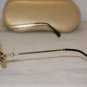 Brand New Caviar Silver & Gold Sunglasses: Mod. 1849 (C24) 54-18 & Case