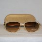 Brand New Caviar Silver & Gold Sunglasses: Mod. 1849 (C24) 54-18 & Case