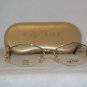 Brand New Caviar Shiny Gold Eyeglasses: Mod. 1678 (C21) 52-18 & Case