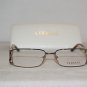 Brand New Versace Shiny Brown Eyeglasses: Mod. 1132 (1031) 52-16 & Case