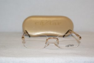 Brand New Caviar Gold Eyeglasses: Mod. 7420 & Case