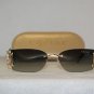 Brand New Caviar Shiny Gold Sunglasses: Mod. 6833 (C72) 58-16 & Case