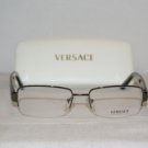 Brand New Versace Gunmetal Eyeglasses: Mod. 1151 (1187) 52-17 & Case