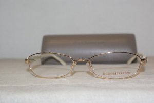 Brand New BCBG Maxazria Shiny Gold Eyeglasses: Mod. Penelope 54-16 & Case