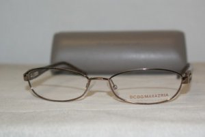 Brand New BCBG Maxazria Shiny Brown Eyeglasses: Mod. Penelope 54-16 & Case