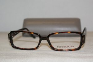 Brand New BCBG Maxazria Tortoise Eyeglasses: Mod. Jenna 53-16 & Case