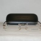 New Polo Ralph Lauren Shiny Silver Eyeglasses: Mod. 1089 (9001) 55-18 & Case