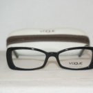 Brand New Vogue Shiny Black Eyeglasses: Mod. 2692 (W44) 49-16 & Case