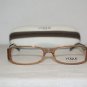 Brand New Vogue Transparent Brown Eyeglasses: Mod. 2650 (W971) 52-16 & Case