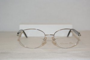 Brand New Christian Dior Silver Eyeglasses: Mod. 3508 (77D) 55-18 & Case