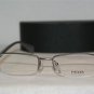 Brand New Prada Grey Metal Eyeglasses: Mod. VPR 57O (7CQ-1O1) 51-18 & Case