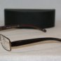 Brand New Prada Shiny Brown Eyeglasses: Mod. VPR 51L (4AC-1O1) 53-17 & Case