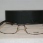 Brand New Prada Shiny Brown Eyeglasses: Mod. VPR 51L (4AC-1O1) 53-17 & Case