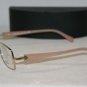 Brand New Prada Shiny Gold Eyeglasses: Mod. VPR 59N (ZVN-1O1) 54-17 & Case