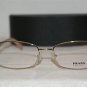 Brand New Prada Shiny Gold Eyeglasses: Mod. VPR 59N (ZVN-1O1) 54-17 & Case