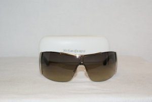 YSL Yves Saint Laurent Gold Sunglasses: Mod 6144 & Case