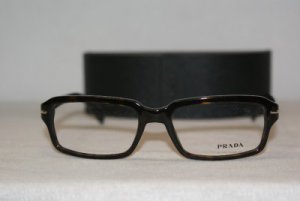 Brand New Prada Dark Havana Eyeglasses: Mod. VPR 09N (2AU-1O1) 52-17 & Case