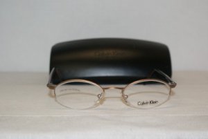 Brand New Calvin Klein Light Brown Eyeglasses: Mod. 352 (570) 50-19 & Case