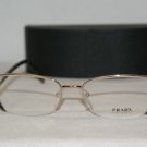 Brand New Prada Gold & Havana Eyeglasses: Mod. VPR 60N (2AU-1O1) 52-17 & Case