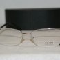 Brand New Prada Silver & Black Eyeglasses: Mod. VPR 60N (2BB-1O1) 52-17 & Case