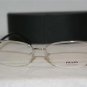 Brand New Prada Silver & Black Eyeglasses: Mod. VPR 60N (2BB-1O1) 52-17 & Case