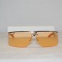 Brand New Christian Dior Gold & Orange Sunglasses: Mod. Clubbing & Case