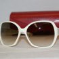 Brand New Valentino Cream White Sunglasses: Mod. 5746 (SBR02) 59-17 & Case