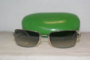 Brand New Kate Spade Shiny Silver Sunglasses: Mod. Stella (W01) 55-17 & Case
