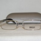 Brand New DKNY Shiny Silver Eyeglasses: Mod. 5618 (1002) 49-17 & Case
