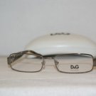 Brand New D&G Dolce & Gabbana Gunmetal Eyeglasses: Mod. 5091 (1010) 53-16 & Case