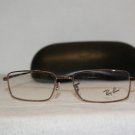 Brand New Ray Ban Shiny Brown Eyeglasses: Mod. 6205 (2531) 53-17 & Case