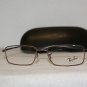 Brand New Ray Ban Shiny Brown Eyeglasses: Mod. 6205 (2531) 53-17 & Case