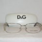 Brand New Dolce & Gabbana Shiny Silver Eyeglasses: Mod. 1192 (403) 54-17 & Case