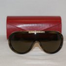 Brand New Valentino Brown Horn Sunglasses: Mod. 5508 & Case