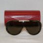 Brand New Valentino Brown Horn Sunglasses: Mod. 5508 & Case