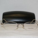 Brand New Calvin Klein Light Gold Eyeglasses: Mod. 162 (504) 49-19 & Case