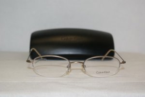 Brand New Calvin Klein Light Gold Eyeglasses: Mod. 162 (504) 49-19 & Case