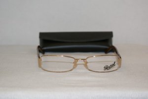 Brand New Persol Gold Eyeglasses: Mod. 2312-V & Case