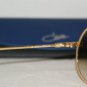 Brand New Cazal Targa Shiny Gold Sunglasses: Mod. 901 (97) 70-12 & Case