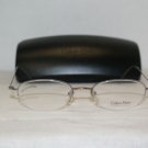 Brand New Calvin Klein Shiny Silver Eyeglasses: Mod. 162 (565) 51-19 & Case
