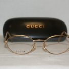 Brand New Gucci Gold Eyeglasses: Mod. 2382 (WG8) 50-18 & Case