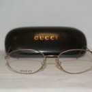 Brand New Gucci Gold Eyeglasses: Mod. 2634 (2JN) 54-19 & Case