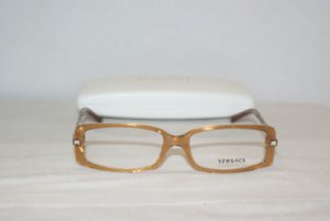 Brand New Versace Gold Eyeglasses: Mod. 3113-B & Case