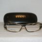 Brand New Gucci Granite Eyeglasses: Mod. 1418 (PN7) 54-12 & Case