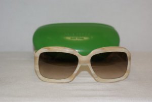 B. New Kate Spade Ivory Sunglasses: Mod. Carla & Case