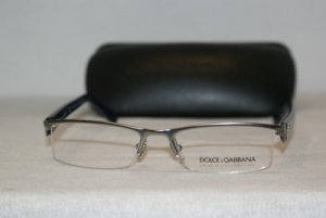 New D&G Dolce & Gabbana Silver Eyeglasses: Mod. DD 5095 (1114) 50-17 & Case